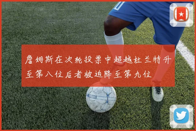 詹姆斯在次轮投票中超越杜兰特升至第八位后者被迫降至第九位